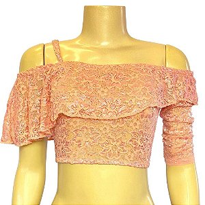 Cropped Ciganinha Renda - Dança do Ventre - Envio Imediato - CRO36