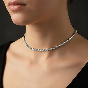 Gargantilha Strass Com Ajuste Luxuosa Dança do Ventre - AB21