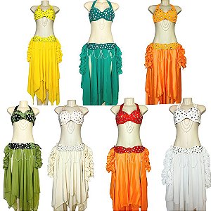 Dança Do Ventre Roupa Traje Bordado Completo - Envio Imediato- TPCL-373