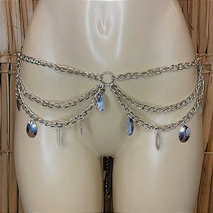 Cinto Quadril Corrente Aisha Luxo Dança do Ventre/Tribal - LQL72