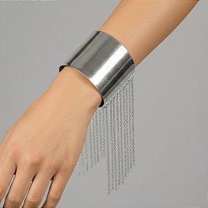 Bracelete Dayoff Lisa com Correntes Penduradas Acessório para Dança do Ventre AB47