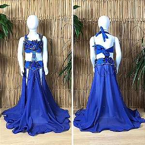 Dança do Ventre Traje Bordado Completo Infantil - Pronta Entrega - TCIPE-10