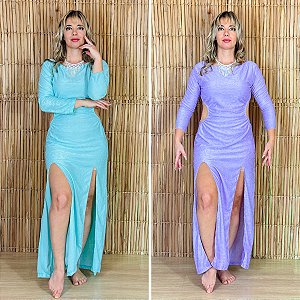 Dança do Ventre Vestido Galabia Baladi Estampado - Envio Imediato - VGPE-11-2