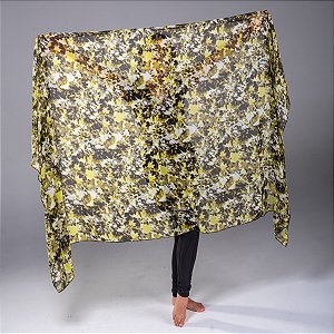 Véu de Chiffon Estampado Dança do Ventre - VEU-CHI-20