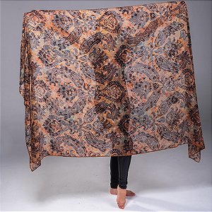 Véu de Chiffon Estampado Dança do Ventre - VEU-CHI-21
