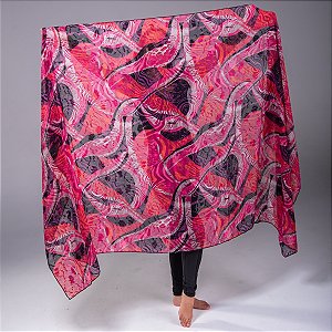 Véu de Chiffon Estampado Dança do Ventre - VEU-CHI-22
