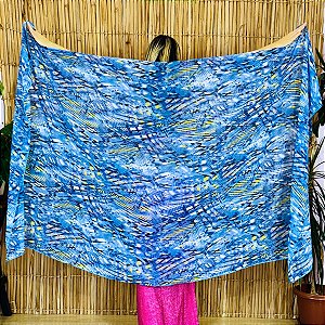 Véu de Chiffon Estampado Dança do Ventre - VEU-CHI-27