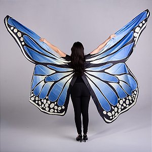Véu Wings Asas De Borboletas Dança Do Ventre Com Varetas Aberto - VEU-WINGS5