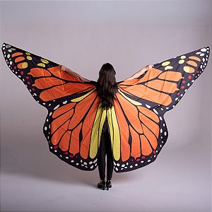 Véu Wings Asas De Borboletas Dança Do Ventre Com Varetas Aberto - VEU-WINGS7