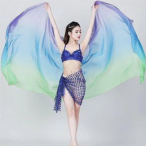Véu de Chiffon Degradê Ultra Leve Dança do Ventre - VEU-CHI-33