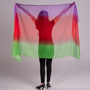 Véu de Chiffon Degradê Ultra Leve Dança do Ventre - VEU-CHI-35