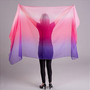 Véu de Chiffon Degradê Ultra Leve Dança do Ventre - VEU-CHI-37