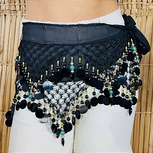 Lenço de Quadril Luxo Dança do Ventre/Cigana LQL119