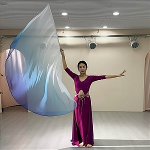 Bandeira Degradê Unidade Com Vareta Dança do Ventre - Pronta Entrega- BD-PE02