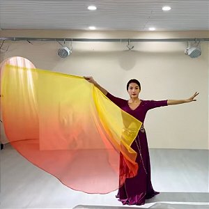 Bandeira Degradê Unidade Com Vareta Dança do Ventre - Pronta Entrega- BD-PE03