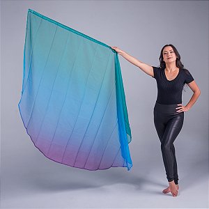 Bandeira Degradê Unidade Com Vareta Dança do Ventre - Pronta Entrega- BD-PE05