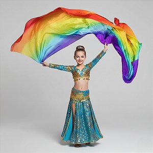 Véu Seda Pura Infantil  Dança do Ventre - VEU-SEDAA-17