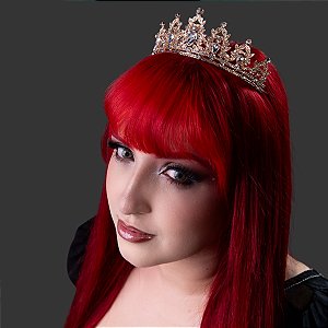 Tiara Coroa Luxo com Cristais Dança do Ventre | Cigana- TC05