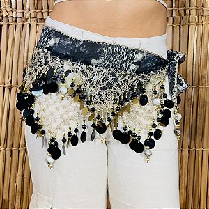 Lenço de Quadril Luxo Dança do Ventre/Cigana LQL120