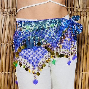 Liquidação Lenço de Quadril Luxo Dança do Ventre/Cigana LQL124