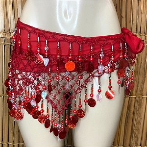 Liquidação Lenço de Quadril Luxo Dança do Ventre/Cigana LQL127