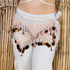 Lenço de Quadril Luxo Dança do Ventre/Cigana LQL131