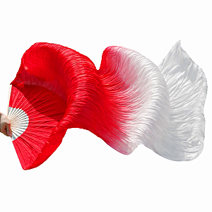 Véu Fan em Poliéster Unidade Leque Degrade Cores Dança do Ventre - VFAN-P16