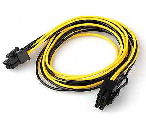 Cabo Extensor PCI-E 6 Pinos Macho para 8 (6+2) Pinos Macho