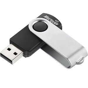 Pen Drive 16GB USB Twist Leitura 10MB/s e Gravação 3MB/s Preto Multilaser - PD588
