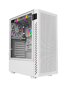 Gabinete Gamer Bolter White Ghost, Lateral de Vidro, Mid Tower, PCYES, GBWGPBR