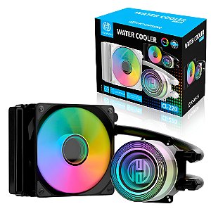 Water Cooler Hoopson RGB 120mm Intel e AMD, TDP 180W, CL-220P