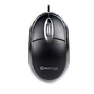 Mouse USB Office Preto Hoopson, MS-035P