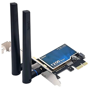 Placa de Rede Wifi 5G PCIe Fenvi AC1200 +BT (Bluetooth)