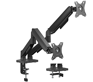 Suporte Articulado para 2 Monitores de 17" a 32" Assistido por Mola - SM-012GB