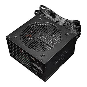 Fonte ATX 550W Darkflash Certificada +80 Plus Bronze, AIGO, Preta, AT550