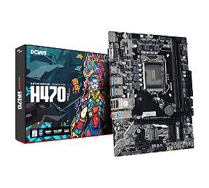 Placa Mãe H470 Socket LGA 1200 Suporte M.2 NVme, Rede Gigabit, 10 Geração, PCYES, PCYH470-10G64
