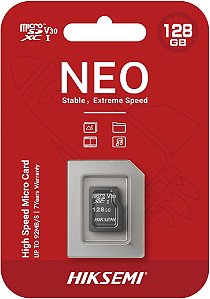 Cartão de Memória 128GB Micro SD NEO Classe 10, HS-TF-C1 128G