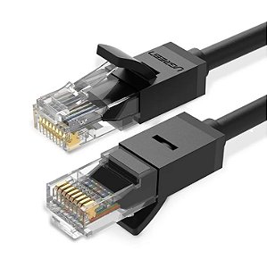 Cabo Patch Cord CAT6 U/UTP NW102, 3M, Ugreen, Preto