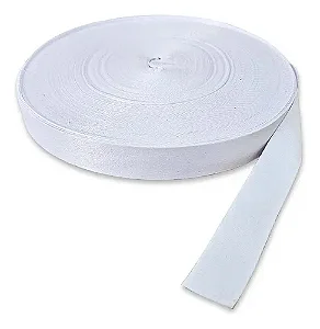 Fita Acetinada Branca para Sublimação 25mm Rolo com 100 Metros