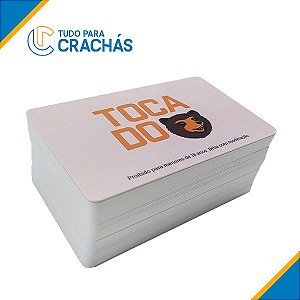 100 Cartões Com Chip de Proximidade 125khz + Impressão 4x4 Frente e Verso + Laminação Cristal (R$ 7,90 por unidade)