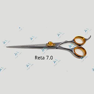 TESOURA PROFISSIONAL Aço Jap 420 Reta 7.0  Prata - Maryam Trading