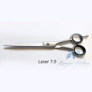 TESOURA PROFISSIONAL Aço Jap 420 Laser 7.0  Prata - Maryam trading