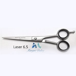 TESOURA PROFISSIONAL Aço Jap 420 Laser 6.5  Prata - Maryam Trading