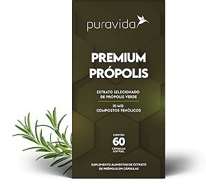 Premium Própolis 10 mg de Compostos Fenólicos - PURAVIDA