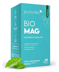 Bio Mag - Magnésio Quelato 60 Caps - PURAVIDA