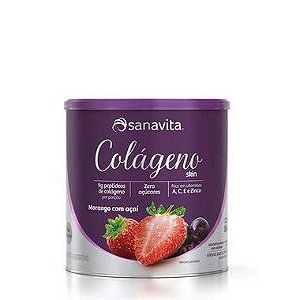 Colágeno Skin Morango com Açaí 300 g - SANAVITA