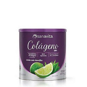 Colágeno Skin Limão com Clorofila 300 g - SANAVITA