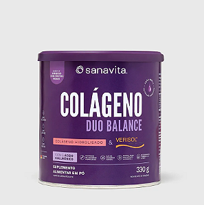 Colágeno Duo Balance Hibiscus com Frutas Roxas 330 g  - SANAVITA