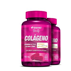 COLÁGENO VERISOL + VITAMINAS E MINERAIS 120CAPS - HERBAMED