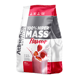 100% Hiper Mass Flavour Morango 2,5kg - ATLHETICA